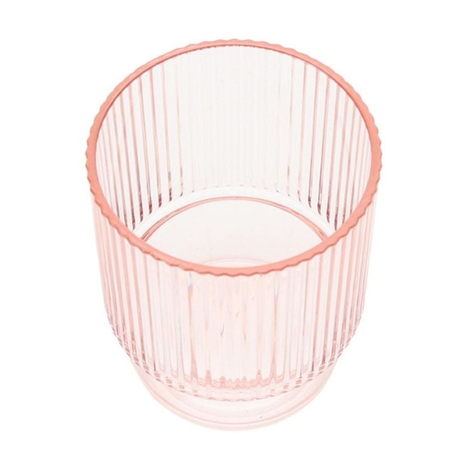 Hometrends Verre à whisky cannelé en acrylique teinté de 14,22 oz, 1 pièce