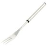 Outdoor Kitchen Tableware Metal Hot Pot Fork Silver Tone 18cm Length