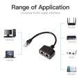 thumbnail image 3 of 2Pack RJ45 Ethernet Splitter Cable Network Adapter RJ45 1 Male to 2 Female, Suitable Cat5-Cat7 Connector LAN Ethernet Cables Internet Splitter Adapter Cable Socket Connector, 3 of 8
