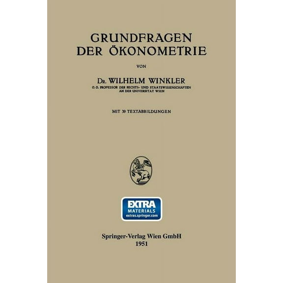 Grundfragen Der Ãkonometrie, (Paperback)