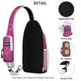 thumbnail image 3 of Healing Psychedelic Sling Bag with Indian Mandala Pattern, Lightweight Durable Crossbody Backpack, Adjustable Strap, Multiple Compartments for Outdoor Activities and Travel, 3 of 3