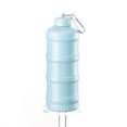 thumbnail image 1 of ziyahi Protein Three Layer Funnel Powder Container Storage Box Keychain for Storage Food - Grade for Gym Exercise and blue, 1 of 6