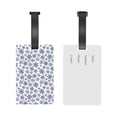 thumbnail image 5 of Kdxio Dark Blue Snowflakes Luggage Tags Privacy Cover ID Label Suitcase Tags Identifiers For School Bags,Suitcases, 5 of 7
