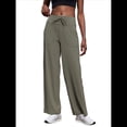 thumbnail image 3 of Pantalones Anchos y Cómodos para Mujer, con Bolsillos Grandes, para Fitness, Yoga y Deportes Casuales. Verde L, 3 of 8
