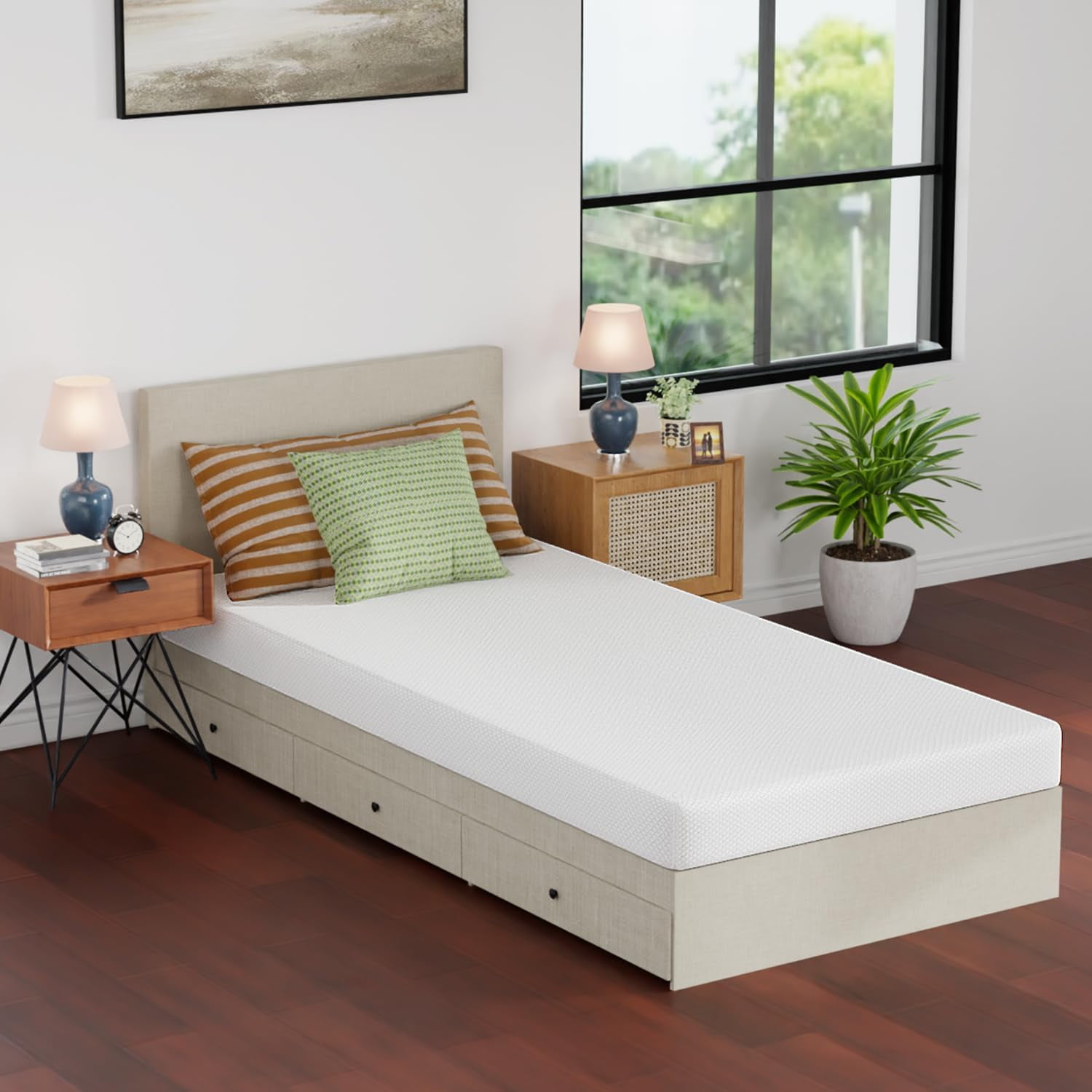 Dkelincs 5 inch Gel Memory Foam Mattress for Cool Sleep & Pressure Relief, Medium Firm Mattress in a Box, Twin XL