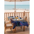 thumbnail image 2 of 60x84 Inch Outdoor Tablecloth with Umbrella Hole Zipper Rectangle Purple Peacock Feather Rectangular Tablecloths Outside Waterproof Abstract Colorful Patio Table Cloth Cover for Picnic Party, 2 of 8