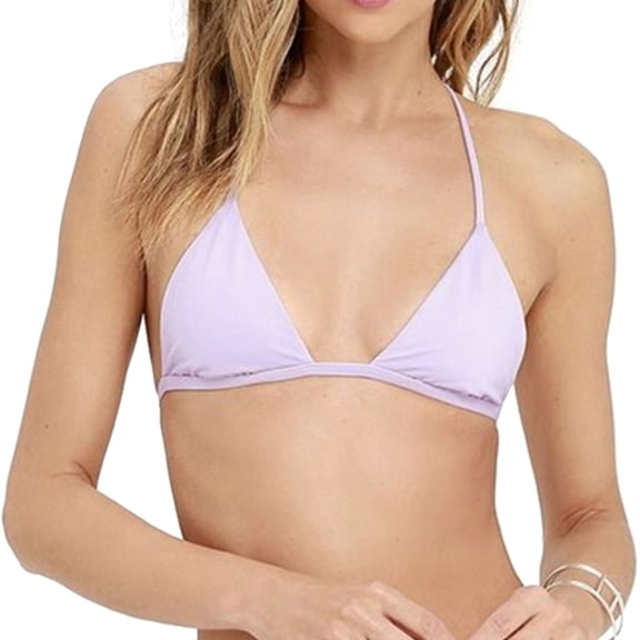 Tavik Womens Russo Triangle Bikini Swim Top, Purple, X-Small