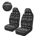 thumbnail image 3 of Uorisanigo 2 Pieces Car Seat Covers, Gray Aztec Tribal High Back Seat Covers Universal Fashion Front Seats Protection Car Accessoires Fit for Most Cars, SUVs,Trucks, 3 of 7