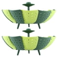 thumbnail image 4 of 2pcs Foldable Steaming Basket High Temperature Resistant Cooker Dish for Vegetable Fruit, 4 of 5