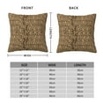 thumbnail image 2 of Yiaed Leopard Print Brown Print Pillow Covers Super Soft Decorative Square Throw Pillow Covers Case Cushion Covers for Sofa Couch Bedroom Car Decor（No pillow core）-16"x16", 2 of 7