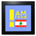 thumbnail image 1 of I Am From Lebanon Art Deco Fashion Black Square Frame Picture Wall Tabletop, 1 of 3