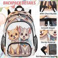 thumbnail image 2 of Herdesigns Cute Dogs Large Backpack Set with Lunch Box Lightweight Water Resistant Travel Laptop Backpacks Casual Daypacks for Women Men, 2 of 8