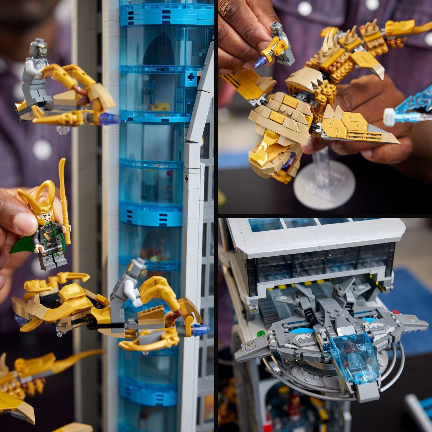 LEGO Marvel Avengers Tower Building Kit, Detailed Recreation of the Iconic HQ Featuring Classic Movie Scenes, 31 Figures and Authentic Accessories, Gift for Marvel Fans and Model-Makers, 76269