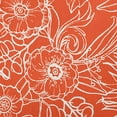 thumbnail image 2 of 16"x16" Simply Daisy Zentangle Poly Accent Pillow, Orange Qty 1, 2 of 5