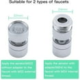 thumbnail image 4 of WHEANG 360 Swivel Faucet Brass 2 Adjustable Kitchen Faucet Filter Bubbler With Nozzle Adapter For Faucets With M22 External Thread Nozzle Or Internal Thread, 4 of 7