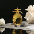 thumbnail image 3 of Vikakiooze Home Decor , Pineapple Crystal Glass Figure Paperweight Ornament Feng Shui Decor ion, 3 of 8
