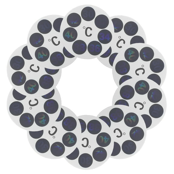 10 Pcs Bath Water Thermometer Temperature Stickers Waterproof Baby