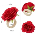 thumbnail image 2 of Elegant 6pcs Flower Napkin Rings - Perfect for Weddings & Special Occasions!, 2 of 11