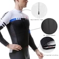 thumbnail image 4 of Conjunto de maillot de ciclismo X-Tiger con tirantes acolchados de gel 5D y secado rápido para hombre, ropa de ciclismo de manga larga con protección solar, 4 of 5