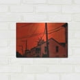 thumbnail image 3 of Luxe Metal Art 'Red Sky 01' by Giuseppe Cristiano, Metal Wall Art, 16"x12", 3 of 9
