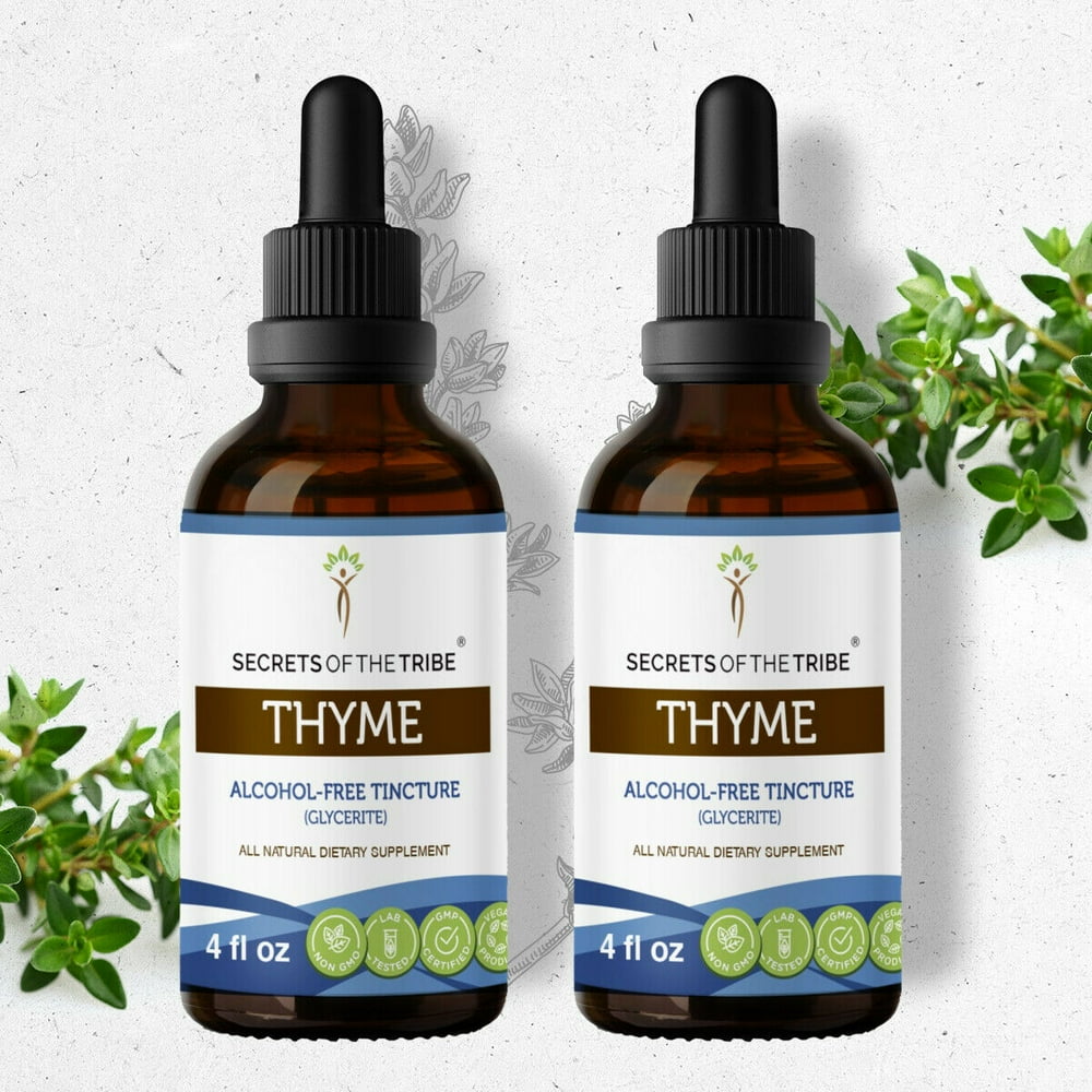 Thyme Tincture AlcoholFREE Extract, Organic Thymus Vulgaris Toni
