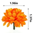 thumbnail image 4 of Marigold Flower Heads Bulk, 100Pcs for Garlands Crafts, Silk Fake Flowers, Orange, 4 of 6