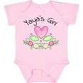 thumbnail image 3 of Inktastic Yaya's Girl Heart Flowers Girls Baby Bodysuit, 3 of 5