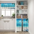 thumbnail image 6 of 36 Inch Kitchen Curtains Beach Ocean Window Curtains and Valances Set of 3, Blue Sea Summer Coastal Short Tier Curtain for Kitchen,Vintage Small Kitchen Decor, 6 of 6
