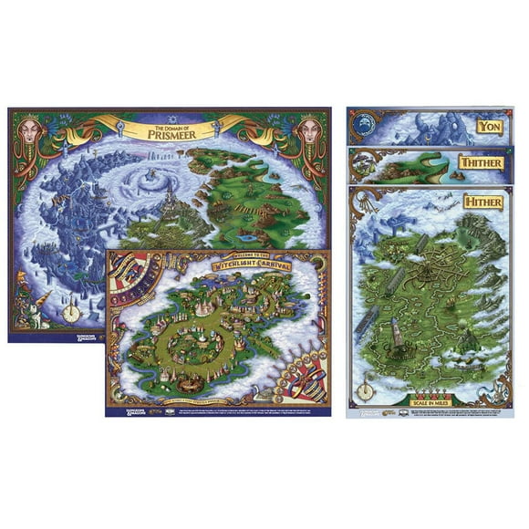 Set de Mapas Dungeons & Dragons El Salvaje Más Allá de la Luz de la Bruja