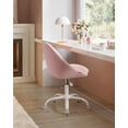thumbnail image 3 of Silla VASAGLE UOBG020R93 Giratoria Ajustable en Rosa Teddy, 3 of 8