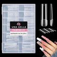thumbnail image 1 of Gel largo cuadrado para uñas UNA GELLA, XXL, 120 unidades, cobertura completa, 1 of 7