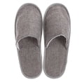 thumbnail image 2 of Japanese Style Travel Slippers Portable Folding Slippers Indoor Slippers for Home Hotel (Linen Color), 2 of 10