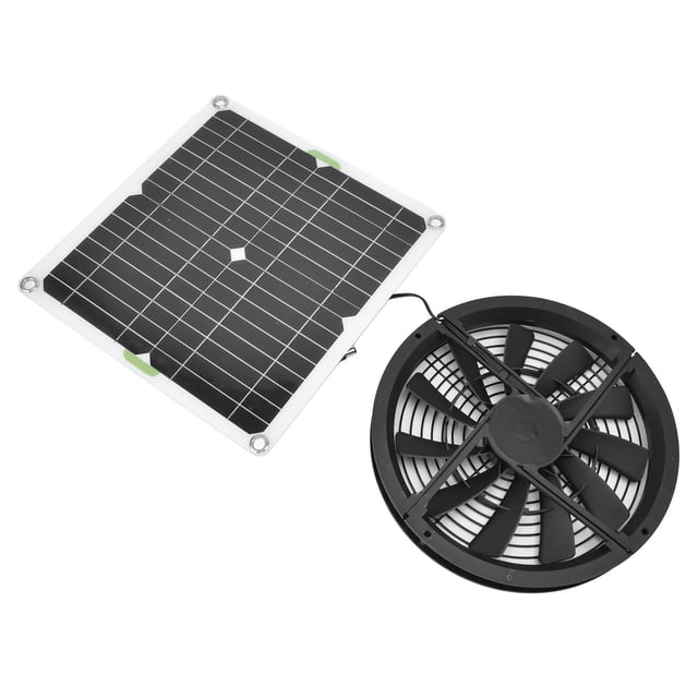 Ventilador Solar Con Energía Solar Impermeable para el Cobertizo de Invernadero para la Casa de Mascotas para el Gallinero