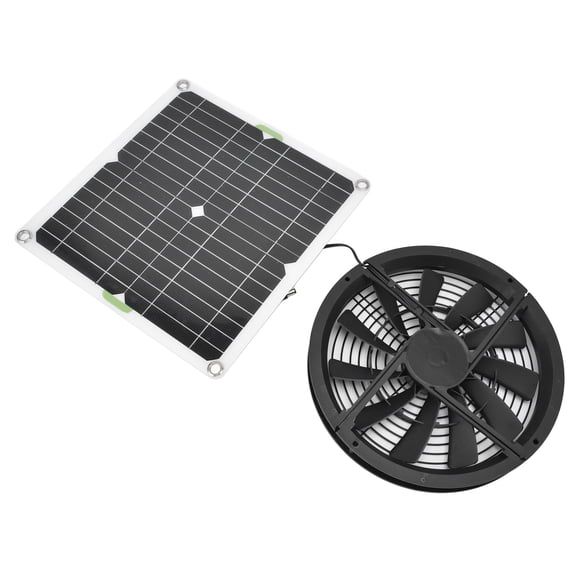 Ventilador Solar Con Energía Solar Impermeable para el Cobertizo de Invernadero para la Casa de Mascotas para el Gallinero