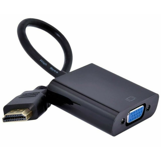 HDMI to VGA SuperShield HDMI vers, Plaqué Or VGA Adapter (Mâle vers Femelle) Compatible pour Ordinateur, de Bureau, Portable, PC, Moniteur, Projecteur, HDTV, Chromebook, Raspberry Pi, Roku, Xbox et Plus