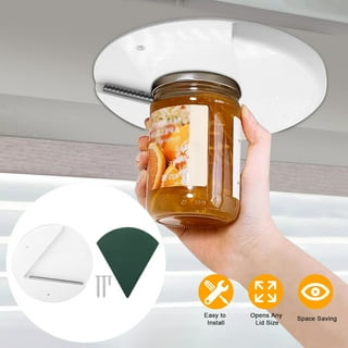 Bellemain's Universal Under Cabinet Jar Opener, Under Counter Can Opener [2  Pack] Premium Lid Gripper and Opener Perfect for People w/Arthritis or  Seniors, includes EZ Installation - Bellemain