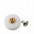 thumbnail image 2 of Rouleaux de Porte de Douche Pièce de Rechange pour Douche Roues Blanches 22mm 4/8 Pcs Pièces de Bain Antirouille Rainurées, 2 of 8
