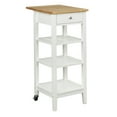 Mainstays Kitchen Island Cart with Drop Leaf Top, White Finish