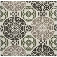 thumbnail image 6 of SAFAVIEH Wyndham Louise Medallion Wool Area Rug, Ivory/Brown, 2'6" x 4', 6 of 10