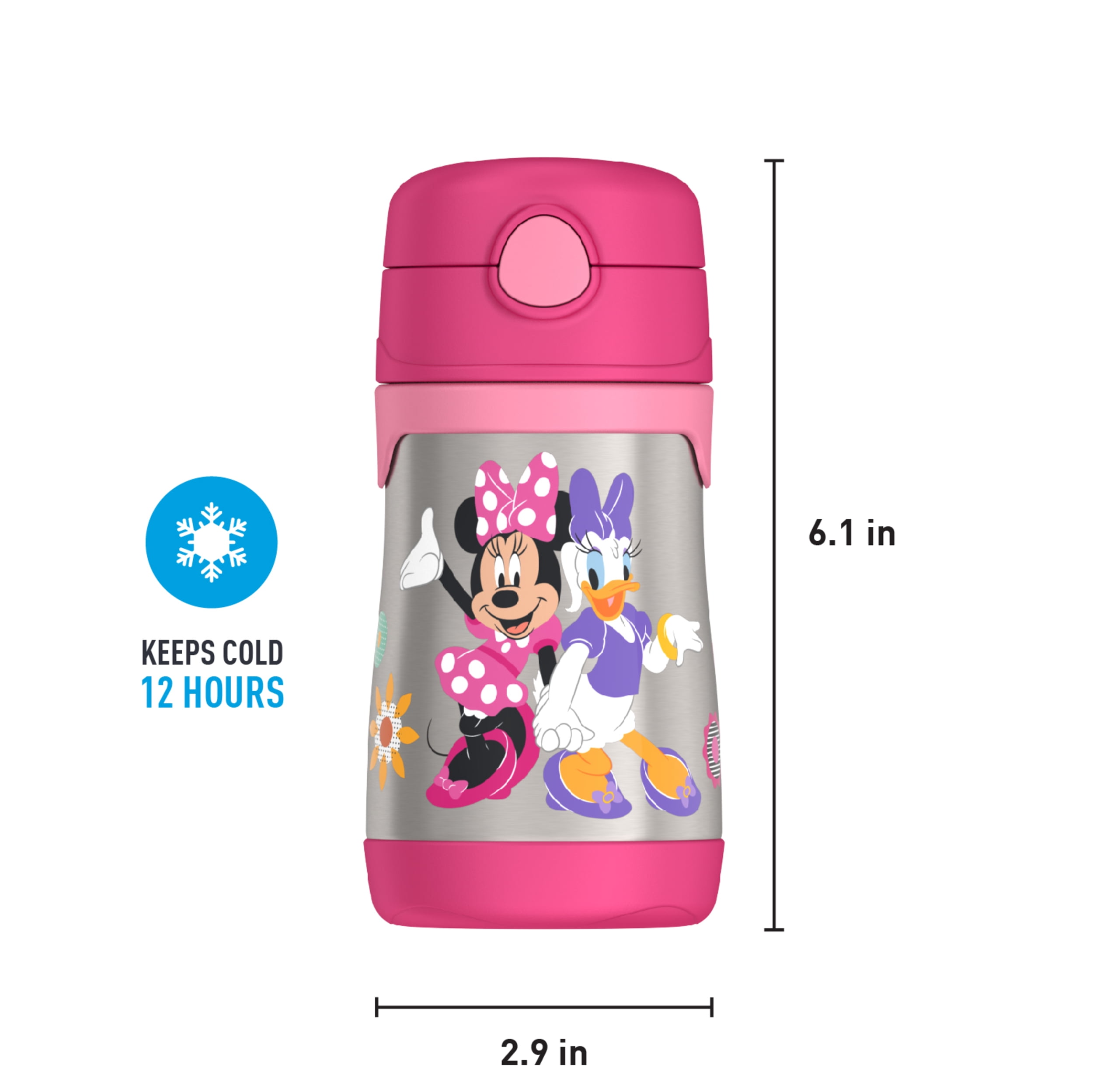 Thermos 10 oz. Vacuum Insulated Stainless Steel Straw Bottle - Minnie Mouse