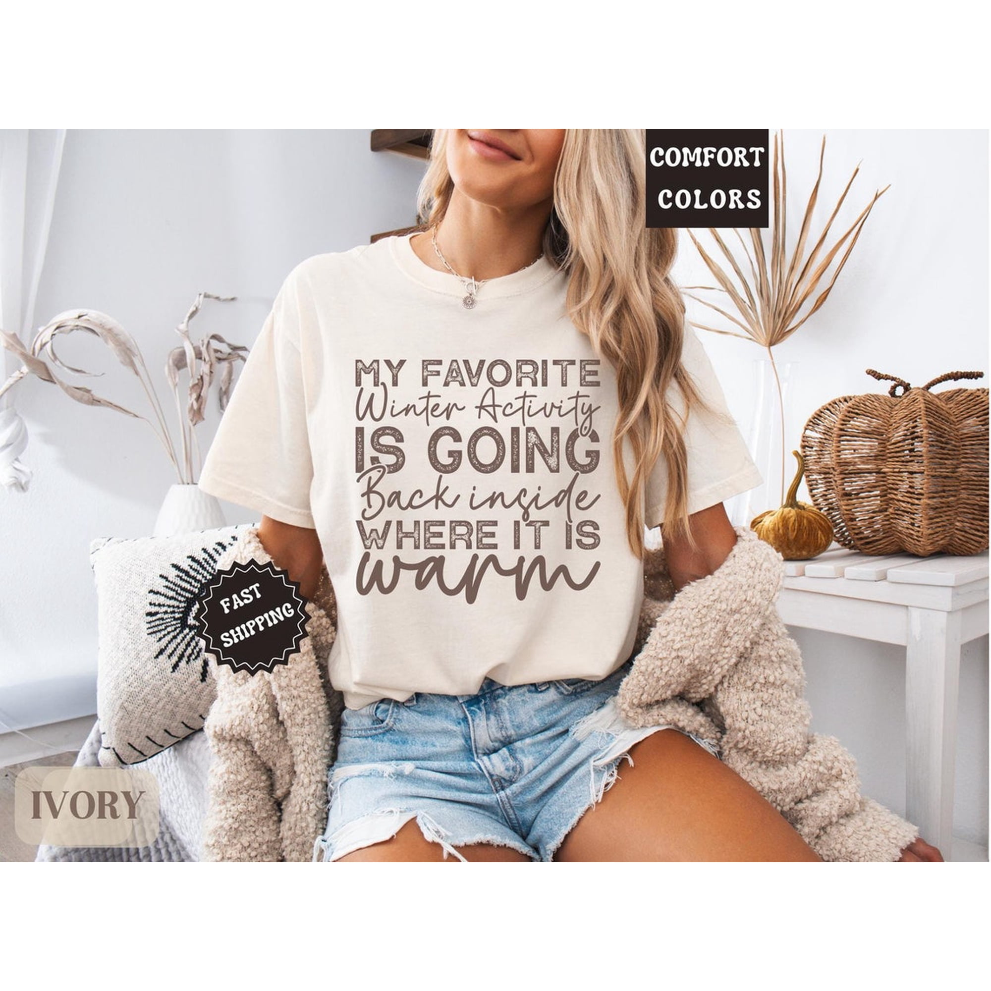 Freezing Season Winter Cold Graphic Gift Shirt All Size S-3XL