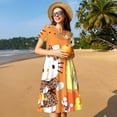 thumbnail image 3 of Lsque Sanrio Print Women's Casual Dress T-Shirt Summer Short Sleeve Scoop Neck Swing Dresses, 3 of 7