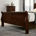 thumbnail image 6 of Furniture of America Jussy Transitional Solid Wood Full Sleigh Bed in Cherry, 6 of 6