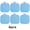 Blue, variant on Square Quilted Pot Holders, 7x7 inch Heat Resistant Cotton Potholders with Hanging Loop, Non-Slip Hot Pads for Kitchen Cooking Baking, Multi Colors