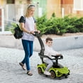 thumbnail image 2 of Gymax 3-in-1 Licensed Lamborghini Ride on Push Car Walking Toy Stroller with USB Port Green, 2 of 8