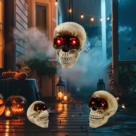 

Halloween Induction Electric Mouth Hair Light Sound Hanging Courtyard Ruins Fall Specials Halloween Outdoor Decoration Fall Dining Room Decoration