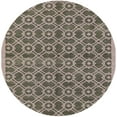 thumbnail image 1 of Ahgly Company Indoor Round Mid-Century Modern Coffee Brown Oriental Area Rugs, 4' Round, 1 of 6