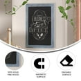 thumbnail image 6 of Flash Furniture Canterbury 20" x 30" Rustic Blue Wall Mount Magnetic Chalkboard Sign with Eraser, Hanging Wall Chalkboard Memo Board for Home, School, or Business, 6 of 12