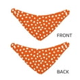 thumbnail image 3 of Honeii Dots On Orange Background Print Pet Scarf Dog Bandanas for Dogs Triangle Dog Scarfs,Bandana Pet Cute Scarf Bibs for Small Medium Dogs and Cat-Small, 3 of 5