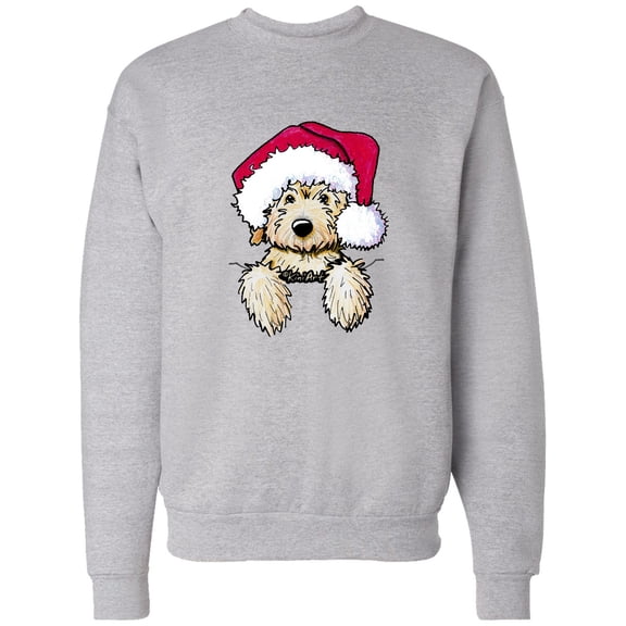 Inktastic Kiniart Christmas Goldendoodle Adult Sweatshirt